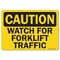 Signmission OSHA Caution, 5" Height, Decal, 7" x 5", Landscape, Forklift 2 OS-CS-D-57-L-19170 - alternate 1